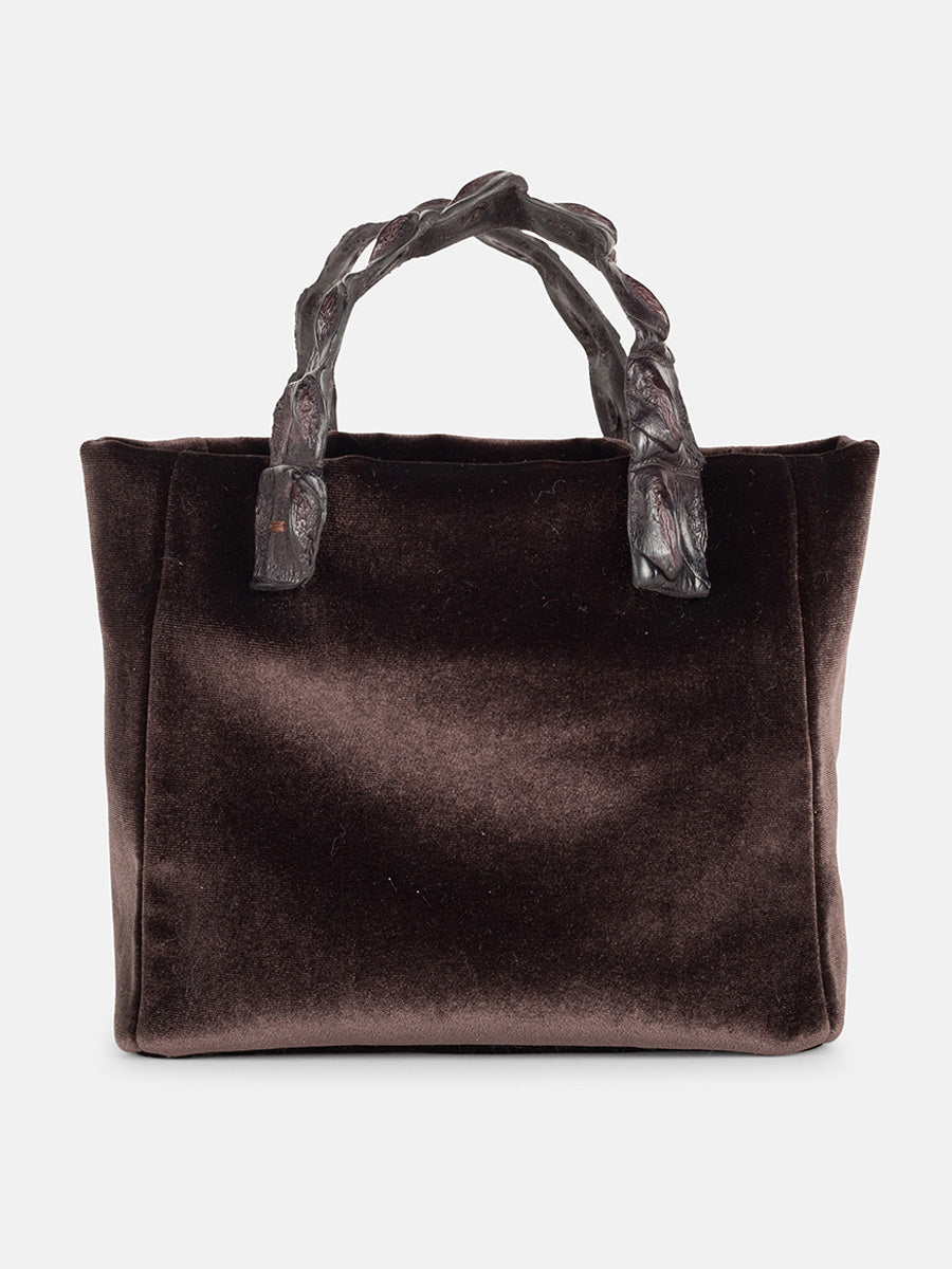 ★TOUT Y EST★ VELVET TOTE MARION BAGBLACK AB2379BG020MBB Quilted velvet tote bag| Sonia Rykiel