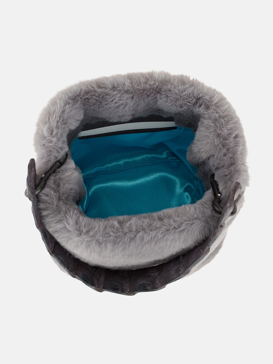 REBEL - Eco Fur Grey – Maria Luisa Craia