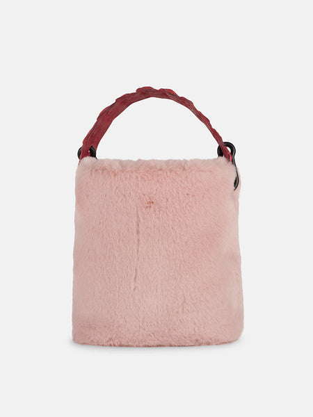 【Raucohouse】Lumi boucle flap bag Bag Flap for Metal Lock - Black/Silver – Hobbii