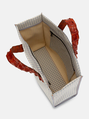 AGATA VICHY - Tote Bag Sky