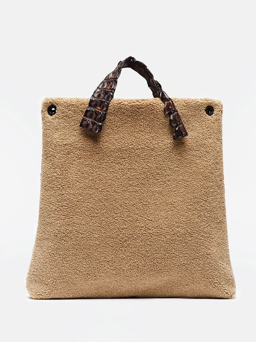 MARTINA - Mutton Eco Fur Taupe