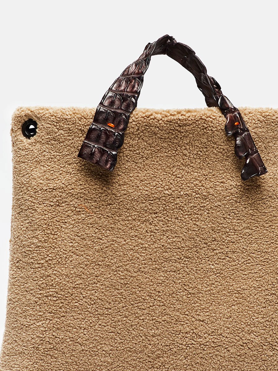 MARTINA - Mutton Eco Fur Taupe