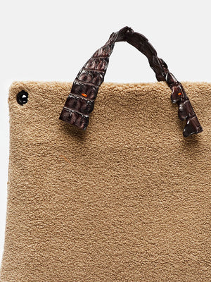 MARTINA - Mutton Eco Fur Taupe