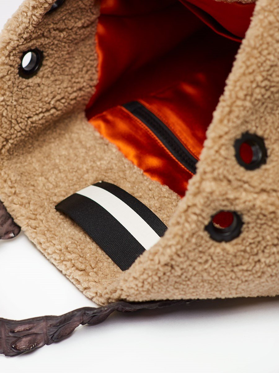 MARTINA - Mutton Eco Fur Taupe