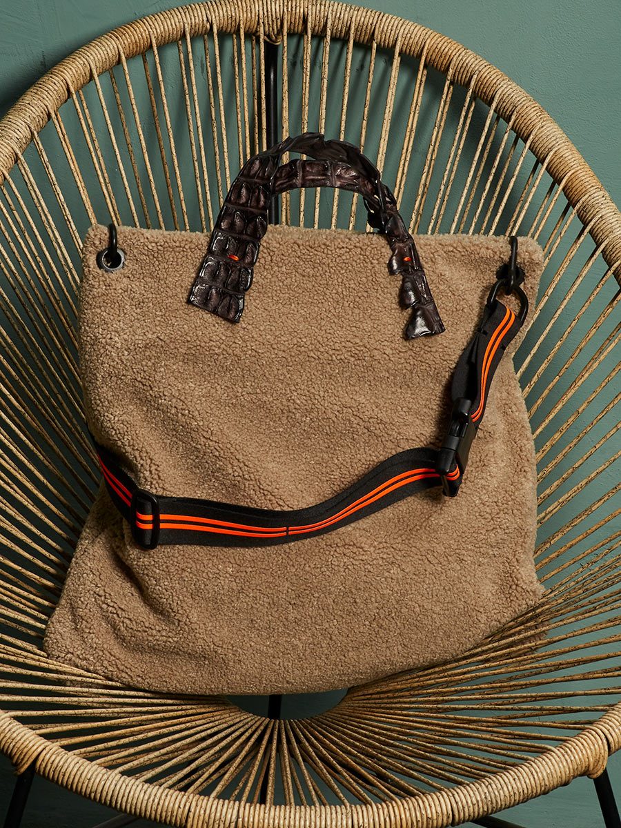 MARTINA - Mutton Eco Fur Taupe